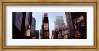 Framed Low angle view of buildings, Times Square, Manhattan, New York City, New York State, USA 2011