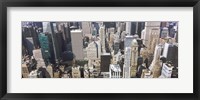 Framed Bryant Park and surrounding buildings, Manhattan, New York City, New York State, USA