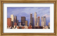 Framed Los Angeles skyline, Los Angeles County, California, USA