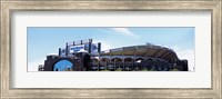 Framed Football stadium in a city, Bank of America Stadium, Charlotte, Mecklenburg County, North Carolina, USA