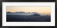Framed Hazy Sky over Los Angeles, Panoramic View