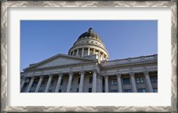Framed Low angle view of the Utah State Capitol Building, Salt Lake City, Utah