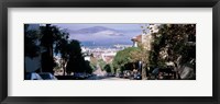 Framed Street scene, San Francisco, California, USA