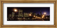 Framed San Francisco Skyline at Night