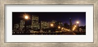 Framed San Francisco Skyline at Night