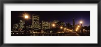 Framed San Francisco Skyline at Night