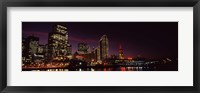 Framed Night view of San Francisco, California