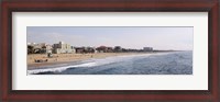 Framed Surf on the beach, Santa Monica Beach, Santa Monica, Los Angeles County, California, USA