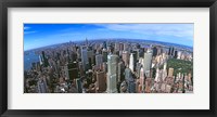 Framed Aerial view of New York City, New York State, USA 2012