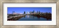 Framed Buildings at the waterfront, Philadelphia, Schuylkill River, Pennsylvania, USA