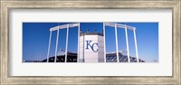 Framed Baseball stadium, Kauffman Stadium, Kansas City, Missouri, USA