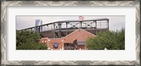 Framed Warren Spahn Plaza at the Chickasaw Bricktown Ballpark, Oklahoma City, Oklahoma, USA