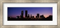 Framed Downtown Oklahoma City at Night