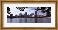 Framed City at the waterfront, Ohio River, Cincinnati, Hamilton County, Ohio