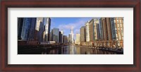 Framed Skyscraper in a city, Trump Tower, Chicago, Cook County, Illinois, USA