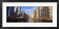 Framed Skyscraper in a city, Trump Tower, Chicago, Cook County, Illinois, USA