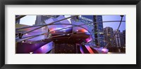 Framed Low angle view of Jay Pritzker Pavilion, Millennium Park, Chicago, Cook County, Illinois
