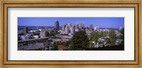 Framed Downtown skyline, Cincinnati, Hamilton County, Ohio, USA