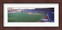 Framed Baseball stadium in a city, Durham Bulls Athletic Park, Durham, Durham County, North Carolina, USA