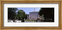 Framed Government building in a city, City Hall, Raleigh, Wake County, North Carolina, USA