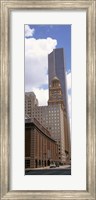 Framed Skyscrapers in a city, Houston, Texas, USA (vertical)