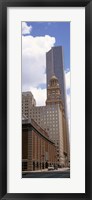 Framed Skyscrapers in a city, Houston, Texas, USA (vertical)