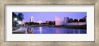 Framed Buildings at the waterfront, Arkansas River, Wichita, Kansas, USA