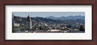 Framed High angle view of Beverly Hills, West Hollywood, Hollywood Hills, California