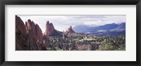 Framed Rock formations on a landscape, Garden of The Gods, Colorado Springs, Colorado