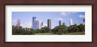 Framed Downtown skylines, Houston, Texas