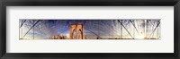 Framed Details of the Brooklyn Bridge, New York City, New York State, USA