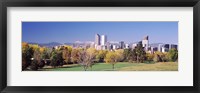 Framed Buildings of Downtown Denver, Colorado, USA