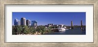 Framed Downtown and Tower Bridge, Sacramento, CA, USA