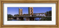 Framed Tower Bridge, Sacramento, CA , USA