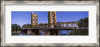Framed Tower Bridge, Sacramento, CA , USA