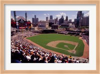 Framed Home of the Detroit Tigers Baseball Team, Comerica Park, Detroit, Michigan, USA