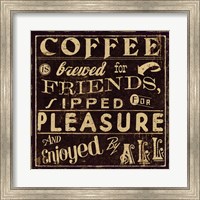 Framed Coffee Quote II
