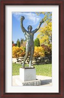 Framed Statue of Rocky Balboa, Philadelphia Museum of Art, Benjamin Franklin Parkway, Fairmount Park, Philadelphia, Pennsylvania, USA