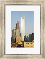 Framed Comcast Center, City Hall, William Penn Statue, Center City, Philadelphia, Philadelphia County, Pennsylvania, USA