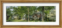 Framed Facade Of Houses, Broadmoor Ave, Baltimore City, Maryland, USA
