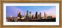 Framed USA, Texas, Houston, twilight