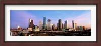 Framed USA, Texas, Houston, twilight
