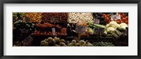Framed Vegetables at Pike Place Market, Seattle, Washington