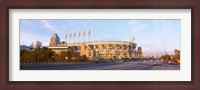 Framed Facade of a baseball stadium, Jacobs Field, Cleveland, Ohio, USA