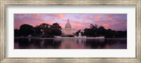 Framed US Capitol at Dusk, Washington DC