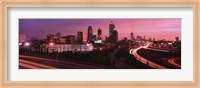 Framed Atlanta, Georgia (purple sky)