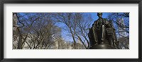 Framed Low angle view of a statue of Abraham Lincoln in a park, Grant Park, Chicago, Illinois, USA