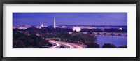 Framed High angle view of a cityscape, Washington DC, USA