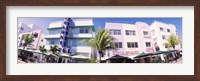 Framed Low angle view of buildings in a city, Miami Beach, Florida, USA