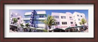 Framed Low angle view of buildings in a city, Miami Beach, Florida, USA